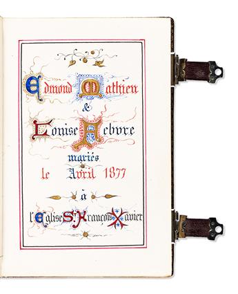 (BINDING - FRENCH.) Livre de Mariage.